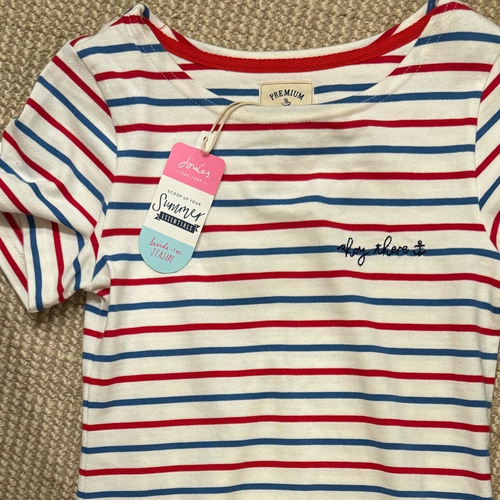 Joules dress- Red, Blue, and White